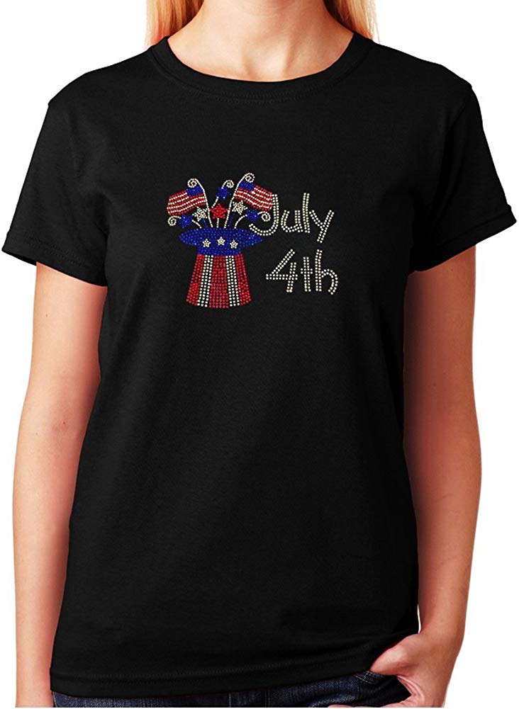 4th of July Top Hat in Rhinestones