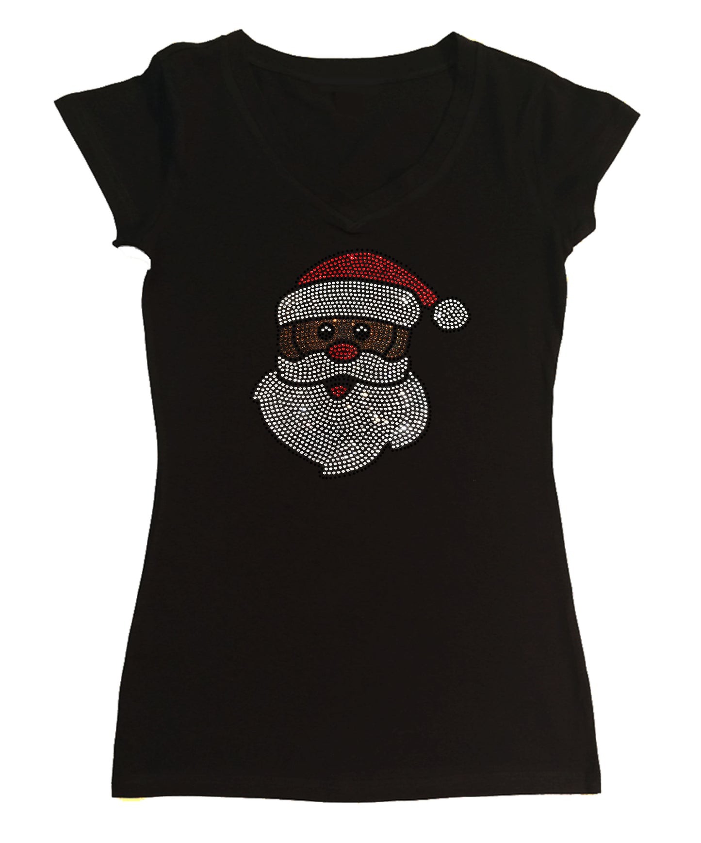 African American Santa Claus in Rhinestones