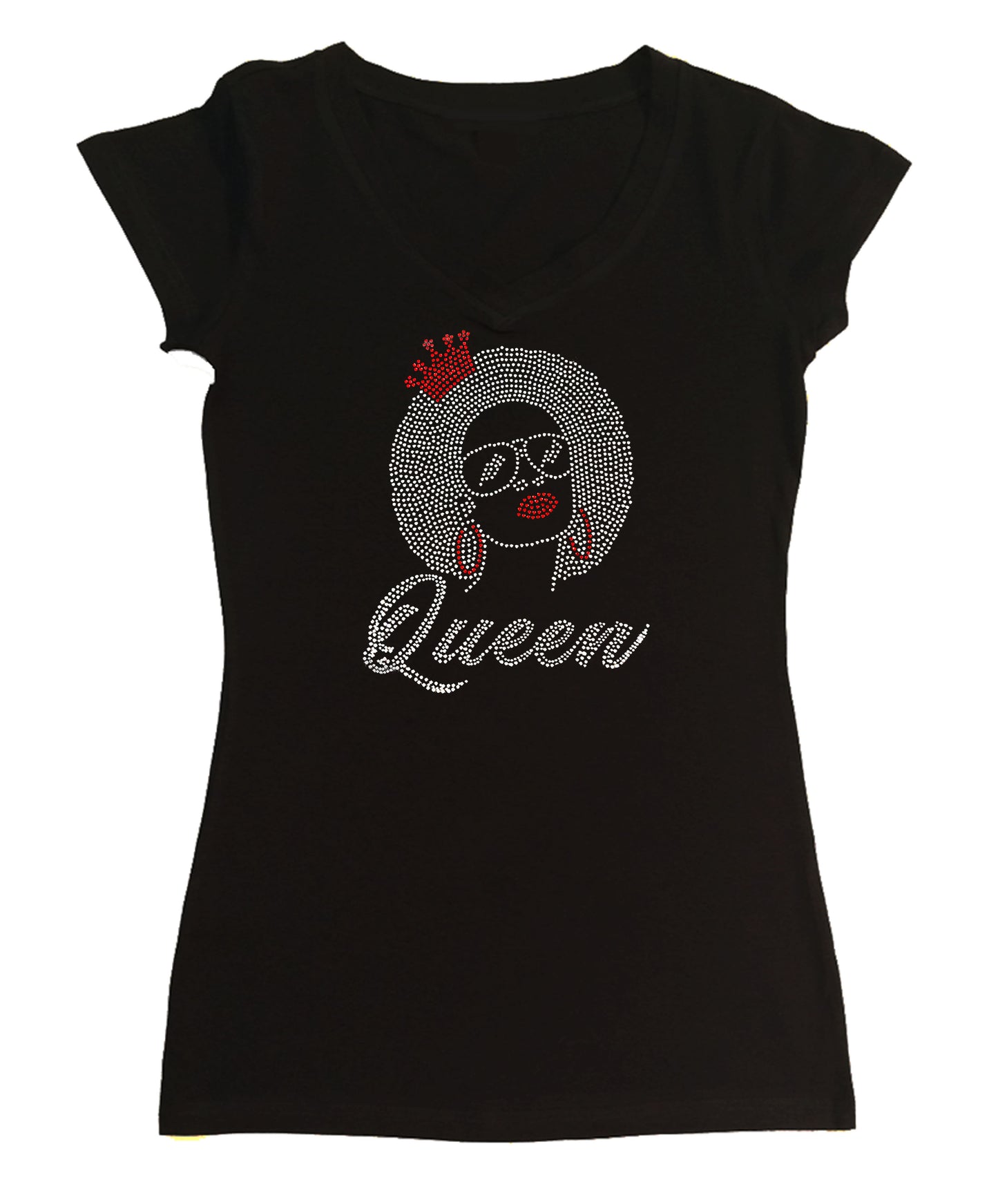 Afro Queen in Rhinestones