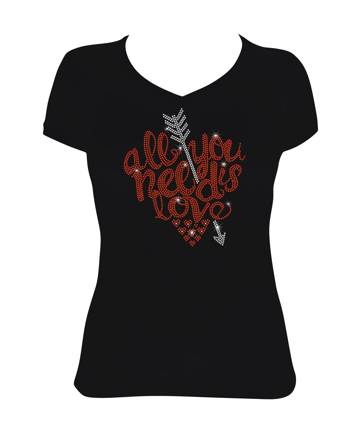 All You Need is Love - Heart with Arrow, Valentines Shirt
