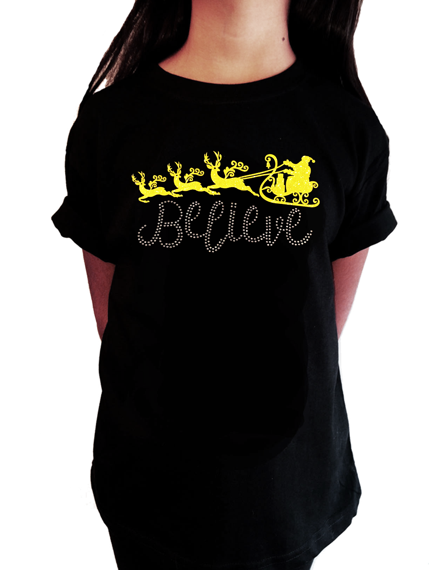 Believe with Santa Slay in Glitters and Rhinestones