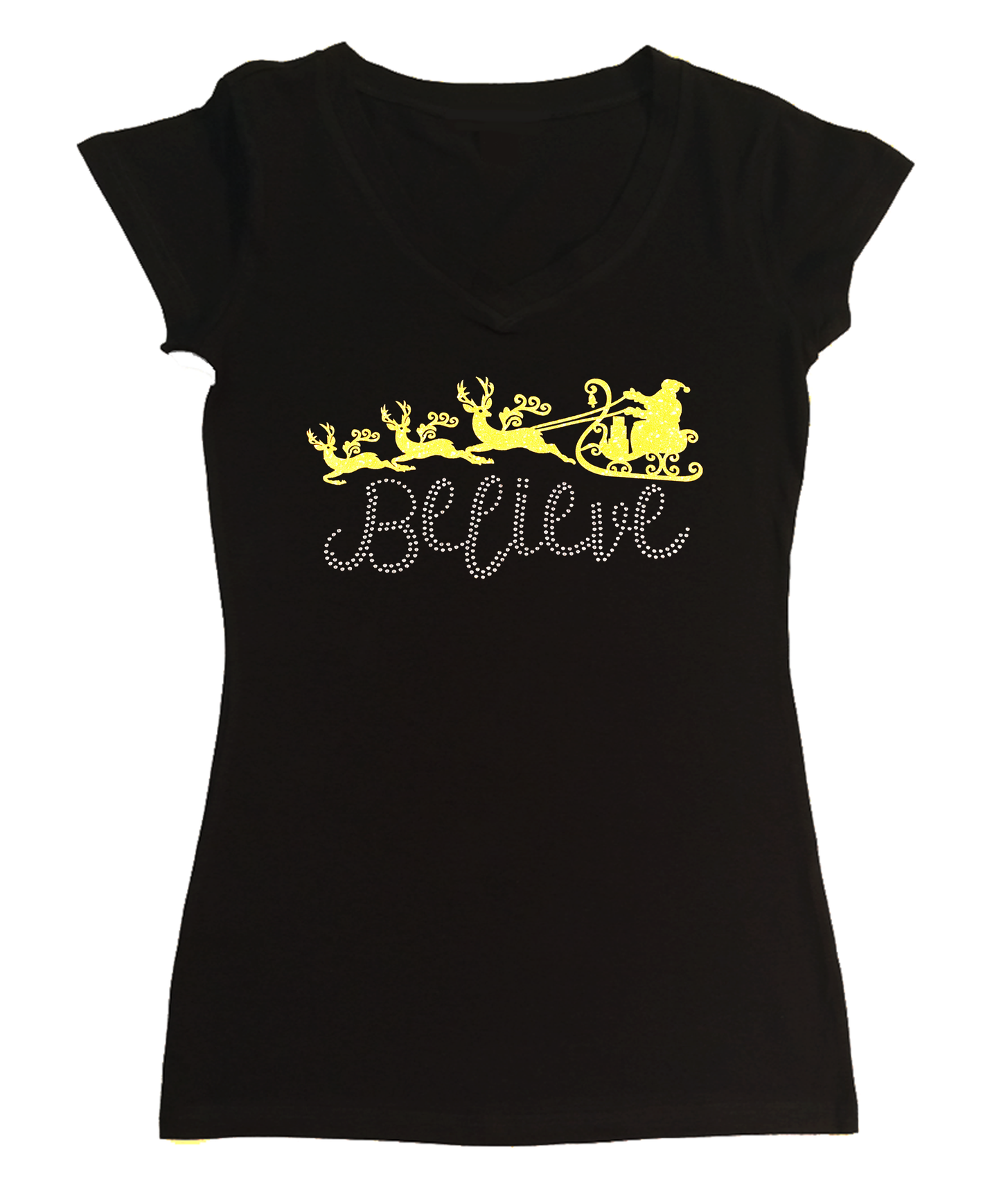 Believe with Santa Slay in Glitters and Rhinestones