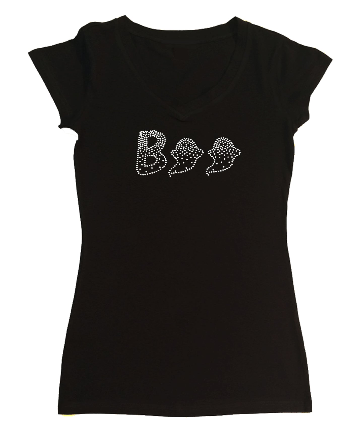 Boo Ghost Halloween in Rhinestones