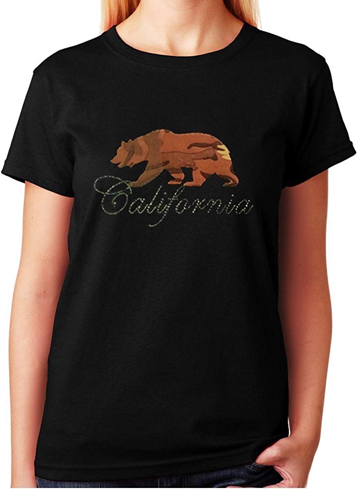 California Bear in Rhinestuds