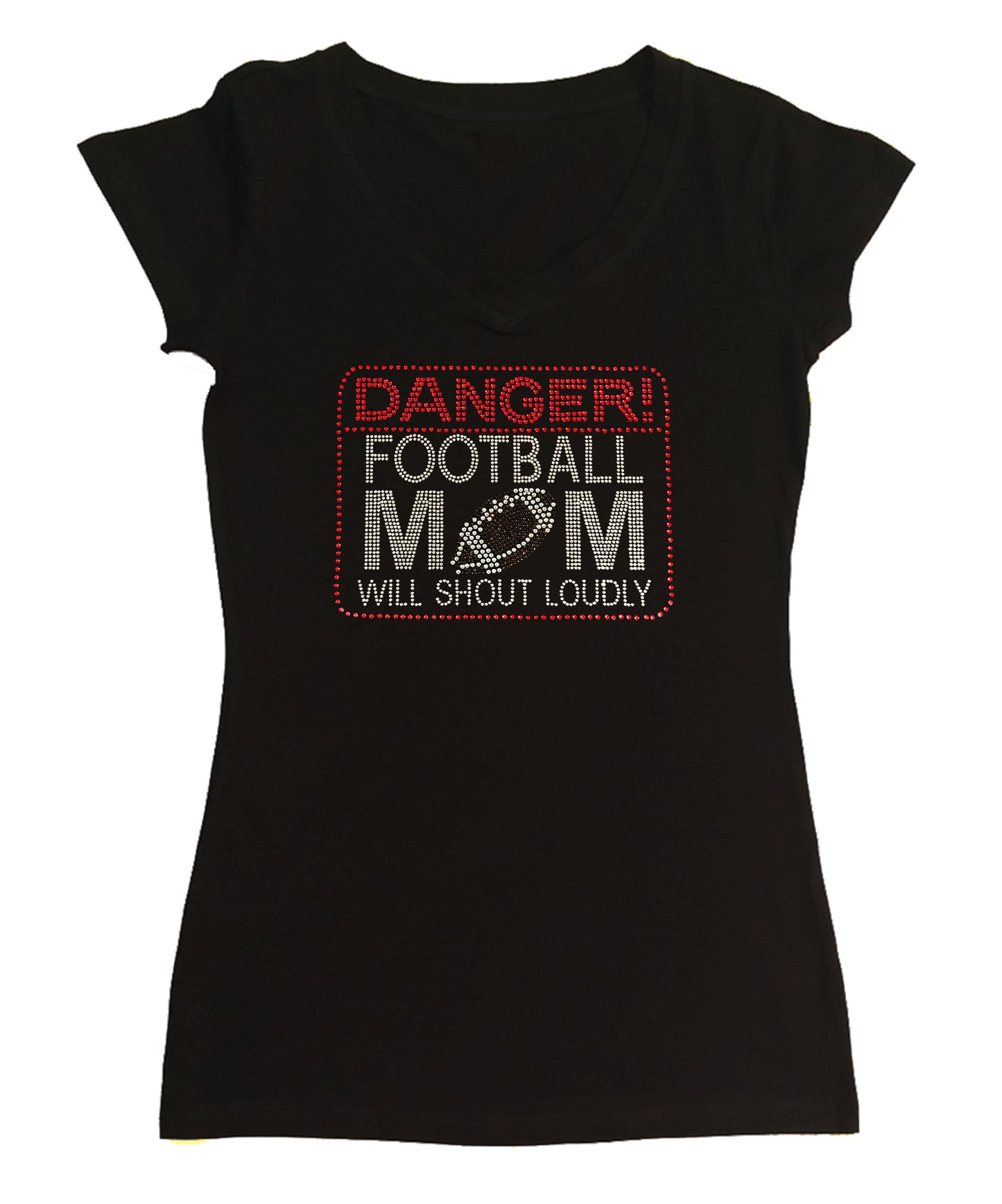 Danger Football Mom Will Shout Loudly in Rhinestones