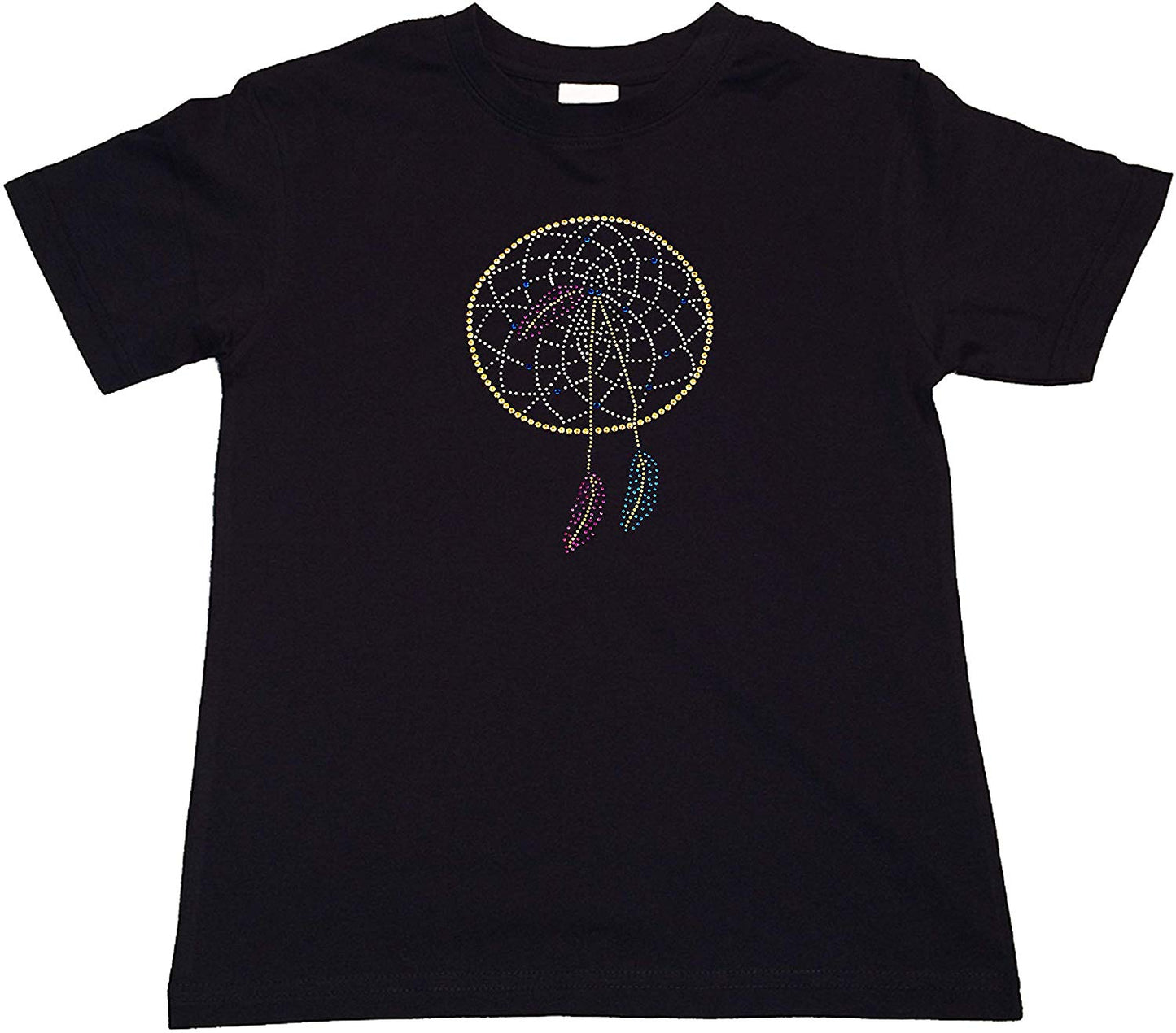 Girls Rhinestone T-Shirt " Dream Catcher in Rhinestones " Kids Size 3 to 14 Available