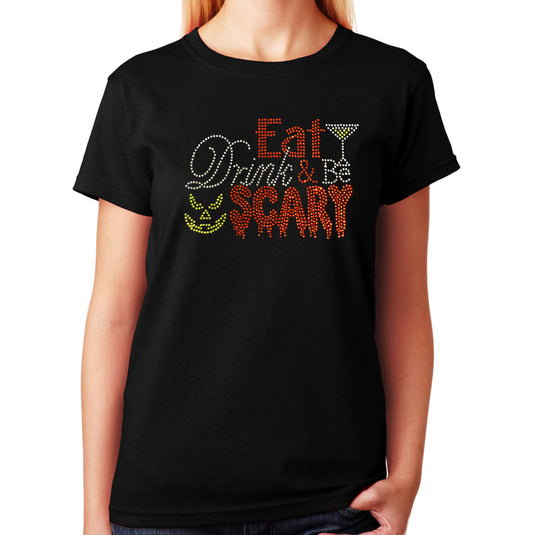 Eat Drink Be Scary Halloween in Rhinestones