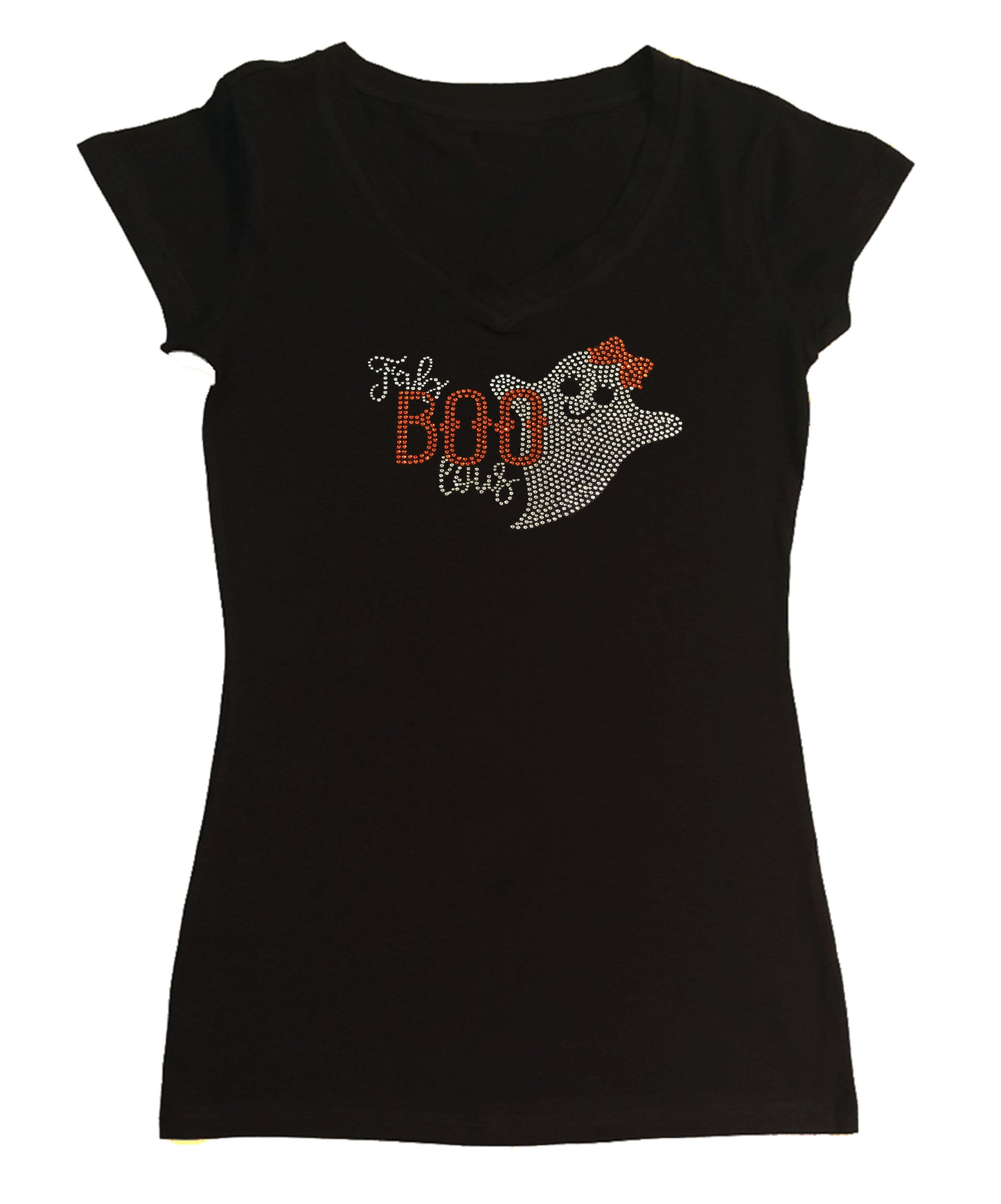 Halloween Ghost Fab Boo lous in Rhinestones