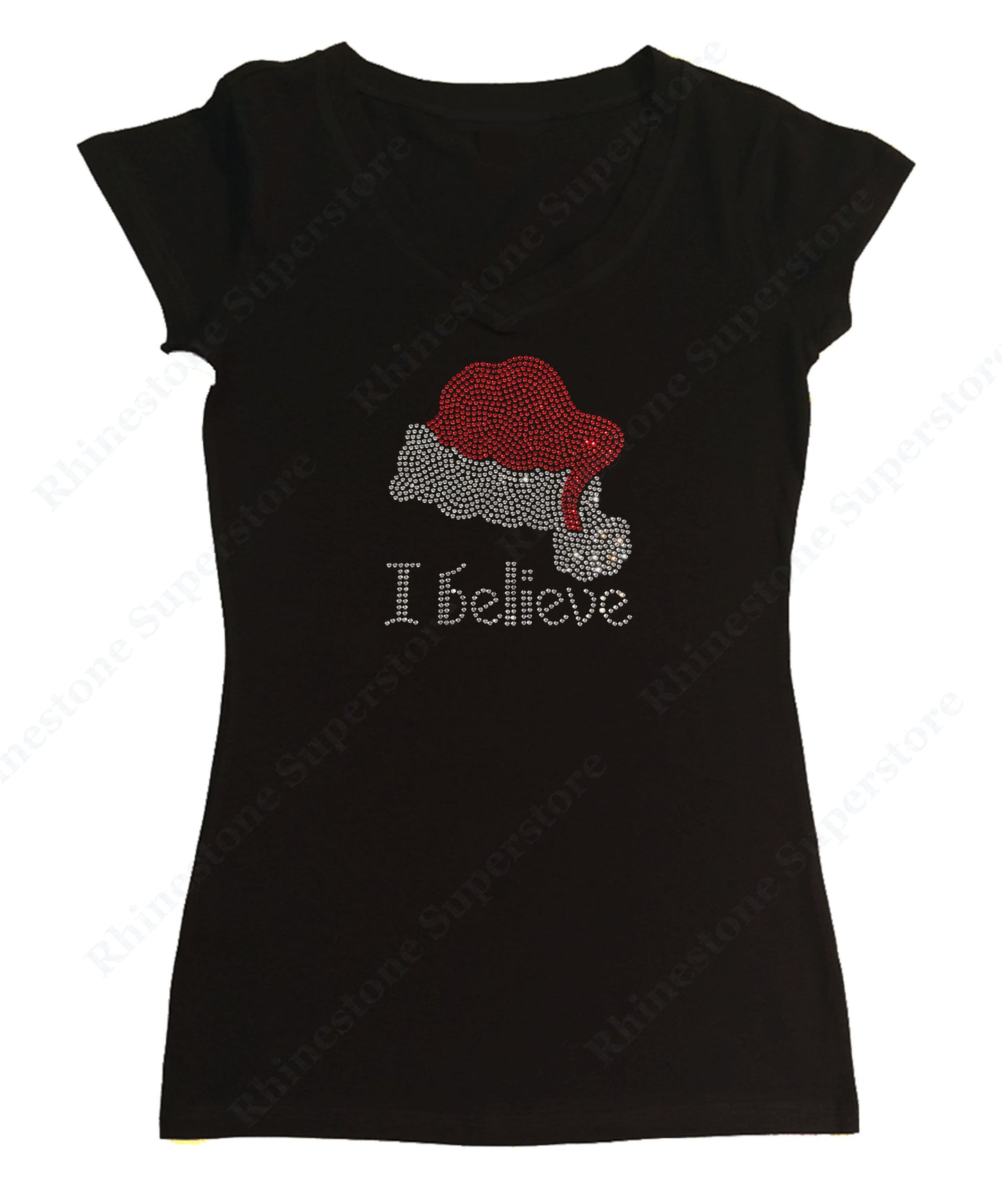 I Believe Santa Hat cap sleeve
