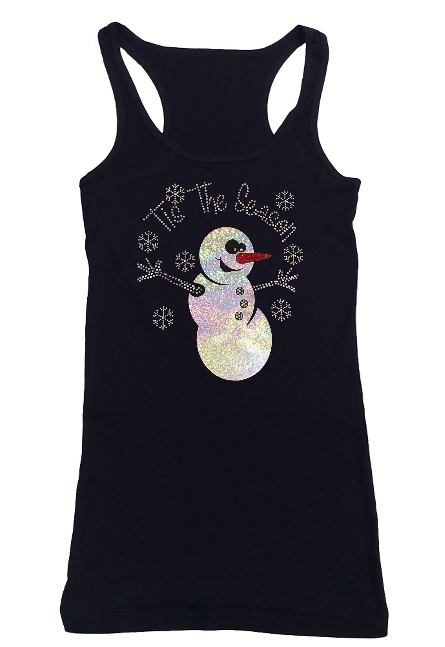 Womens T-shirt with It's the Season Snowman