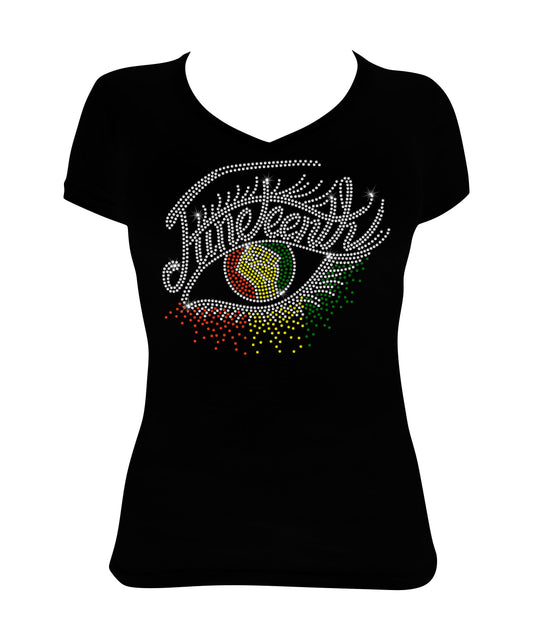 Juneteenth Eye with Lashes - Fist, Free-ish, 1865, Juneteenth Shirt