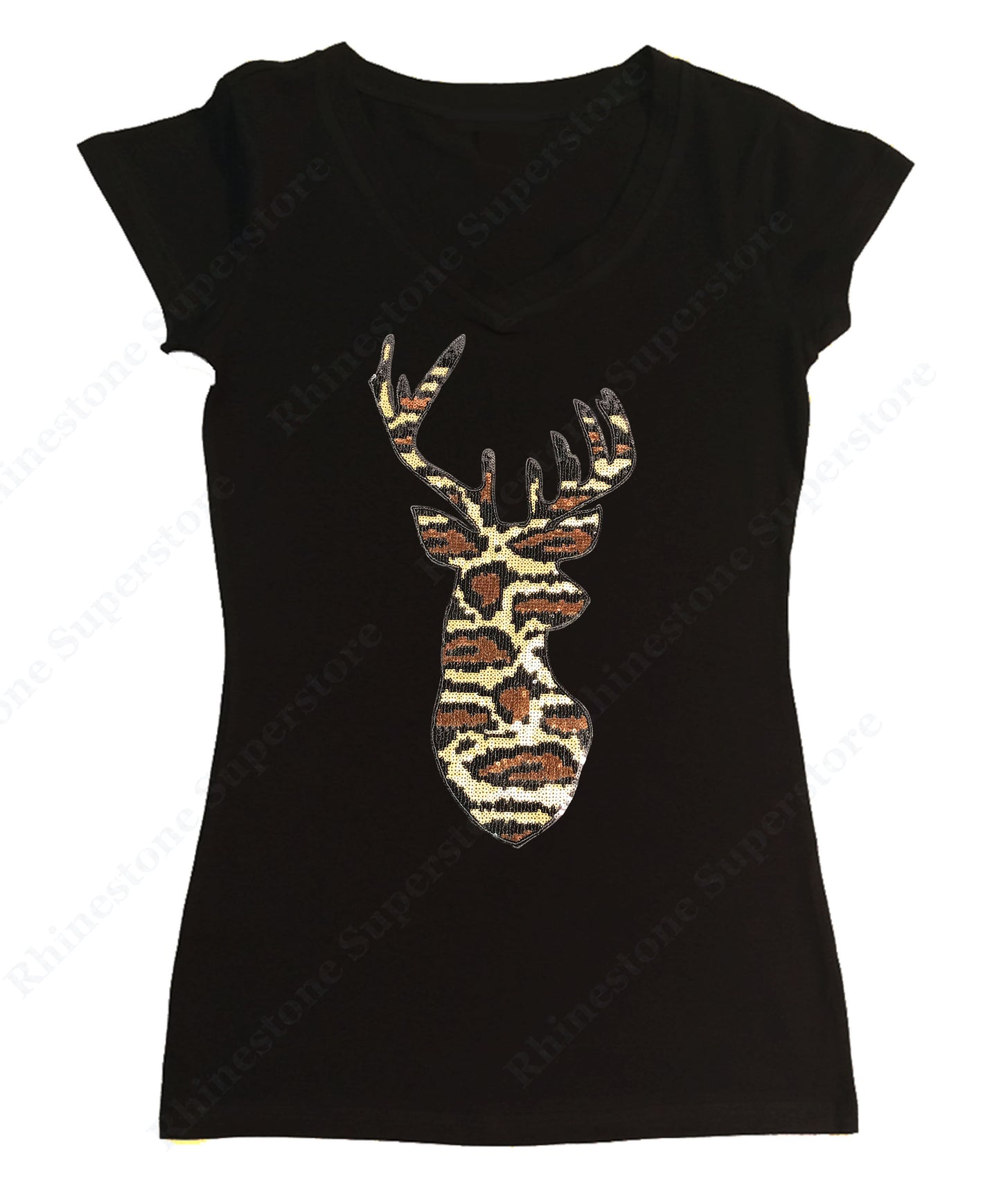 Leopard Print Reindeer in Sequence