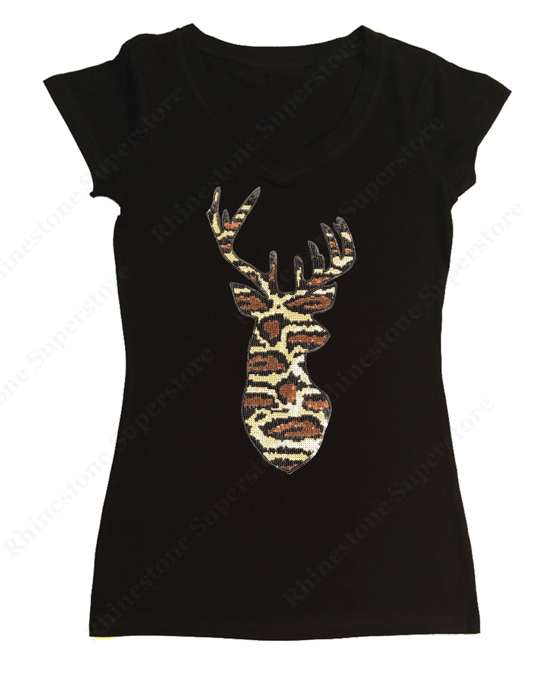 Leopard Print Reindeer in Sequence