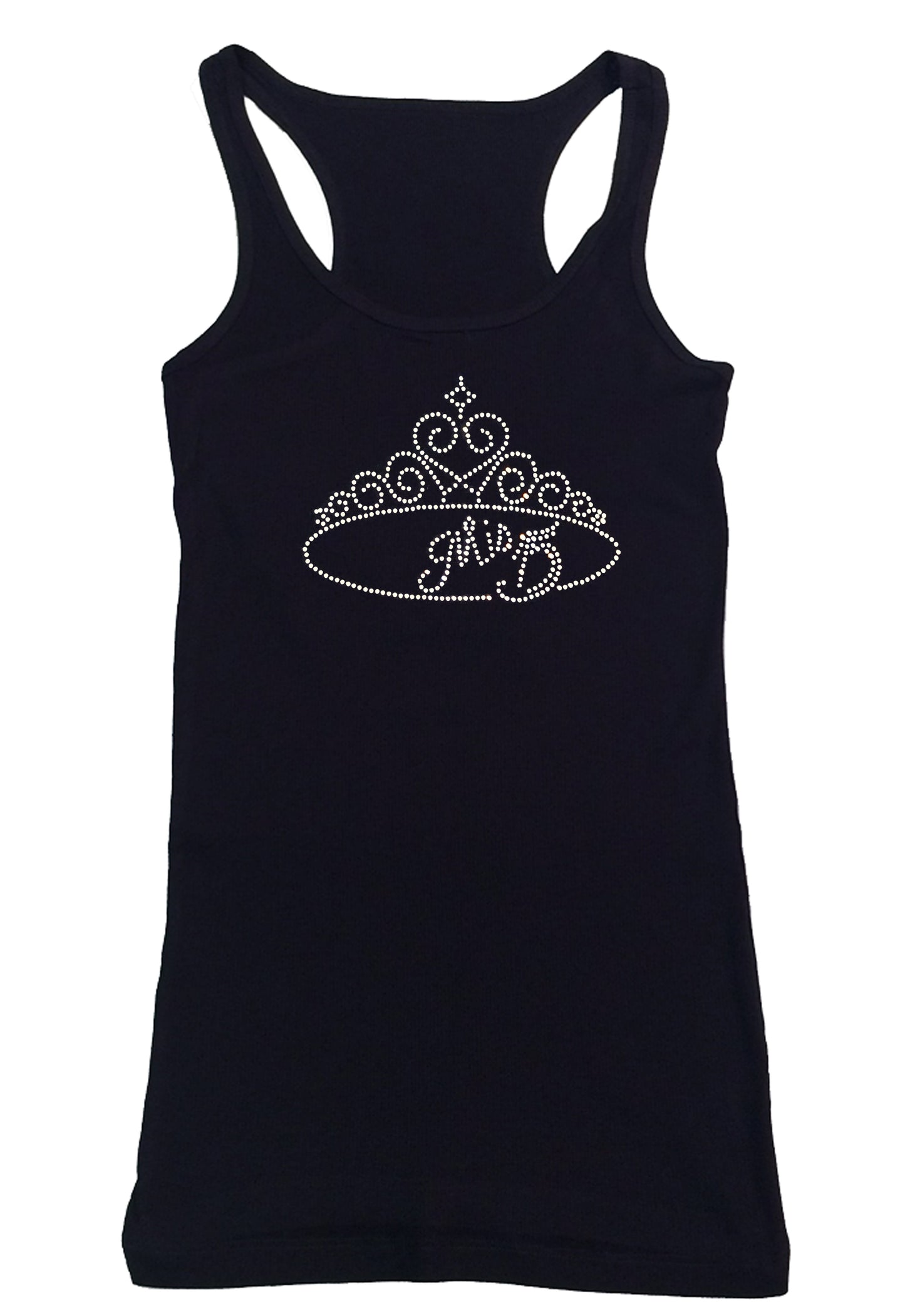 Womens T-shirt with Mis Quince Crystal Tiara in Rhinestones