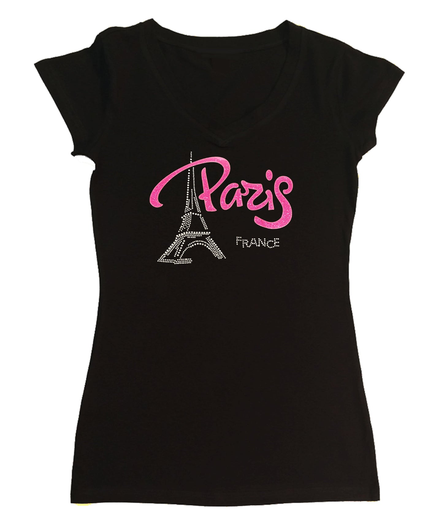 Pink Paris Eiffel Tower in Rhinestones