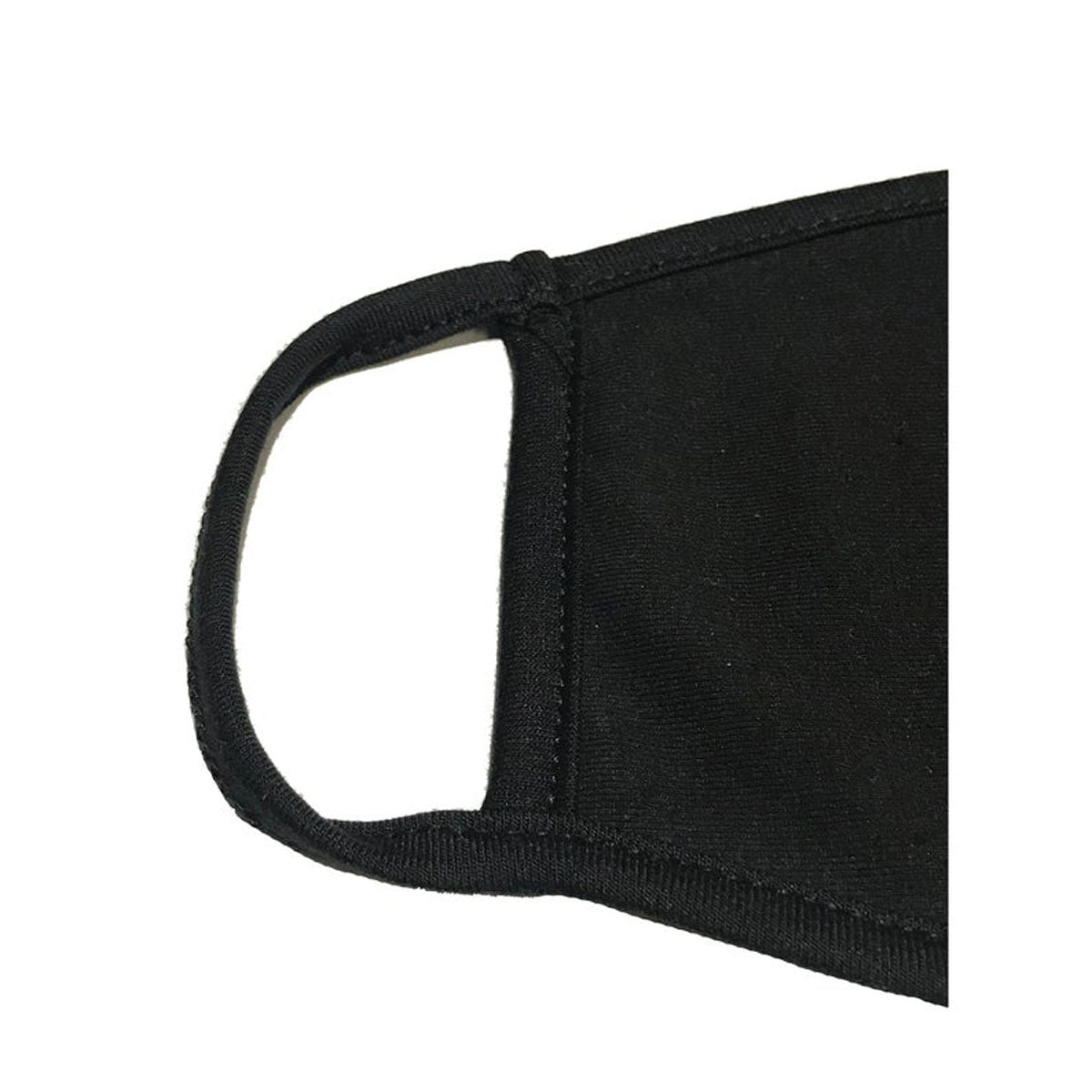 Rhinestone Embellished Black Face Mask with Valentine's Day Hearts