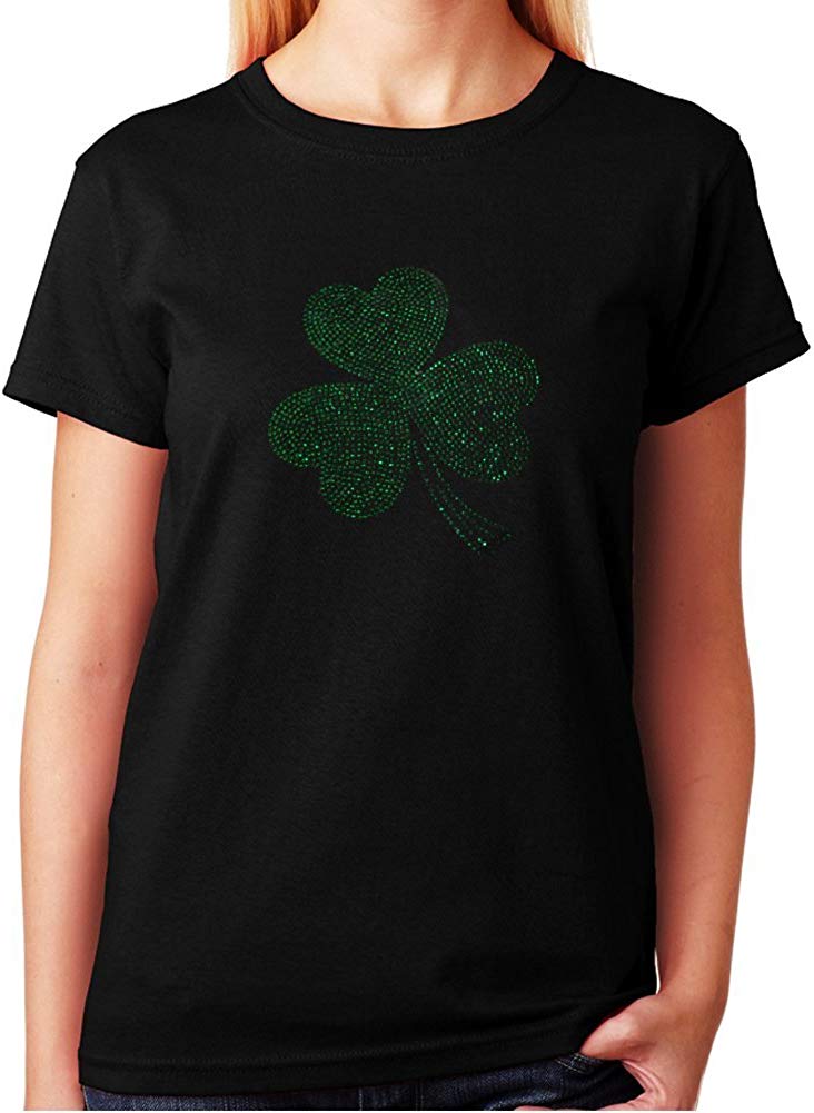 ST. Patrick's Day Clover In Rhinestones