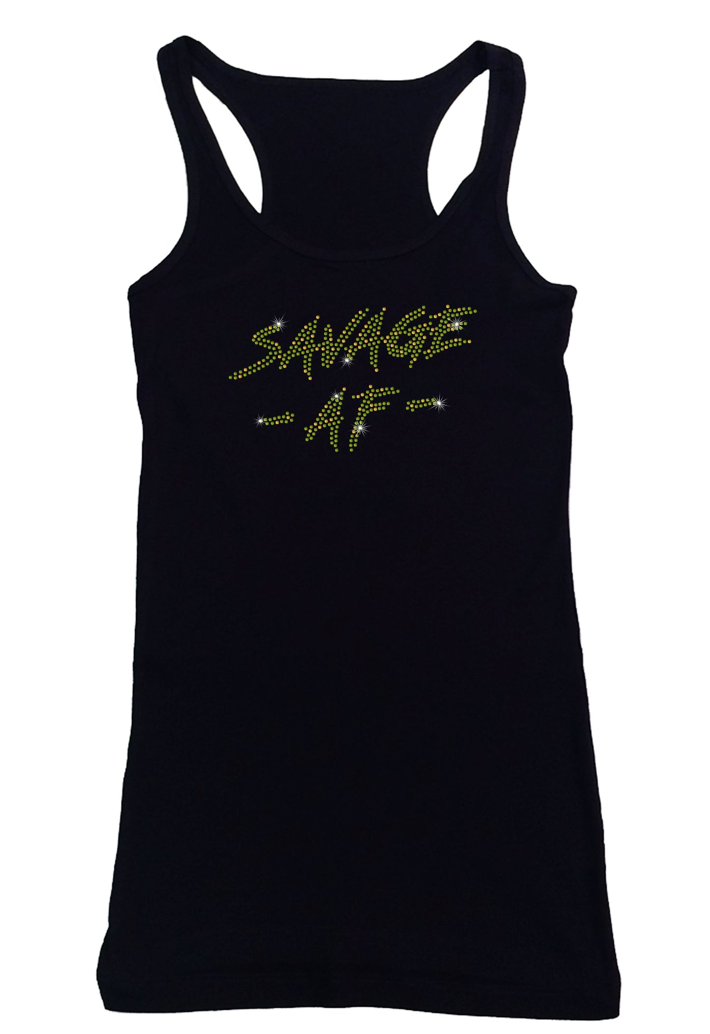 Women's Rhinestone Fitted Savage AF