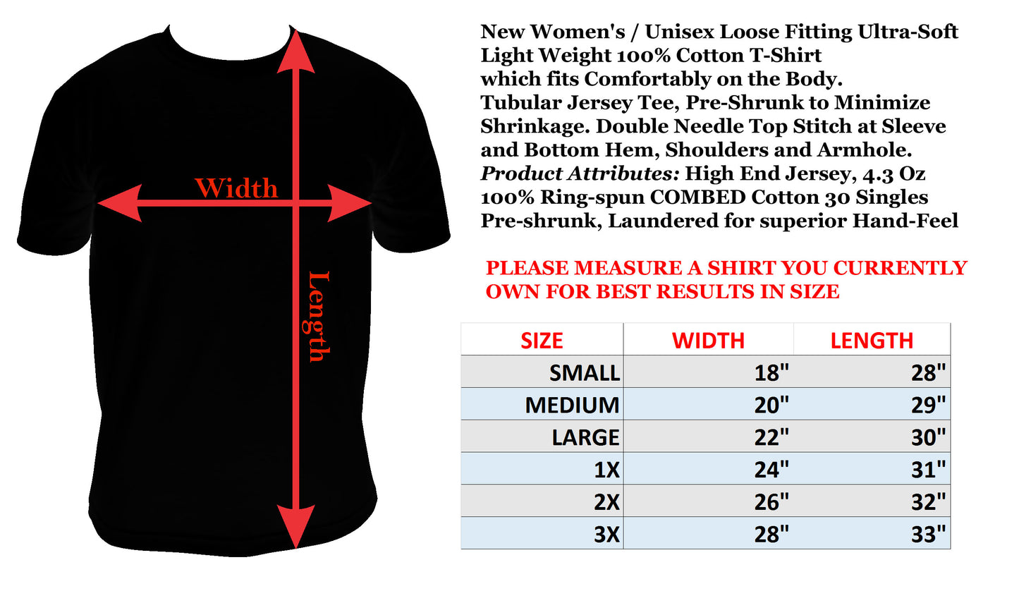 Rhinestone Superstore T-shirt sizes