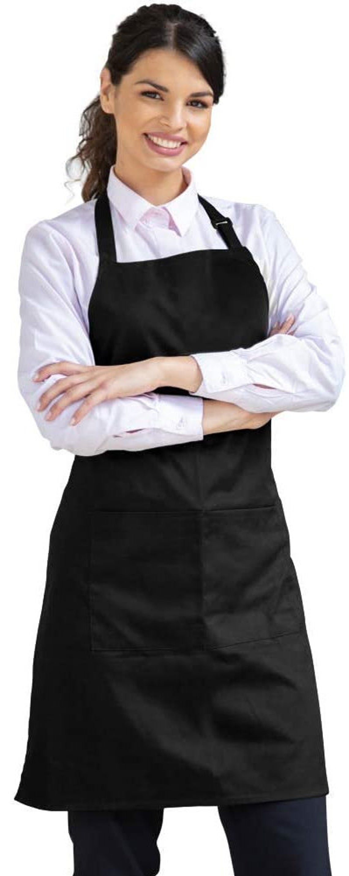 Rhinestone Embellished Black Apron with Group Therapy and Drink Glasses