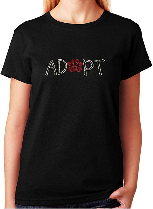 Adopt with Paw in Rhinestones