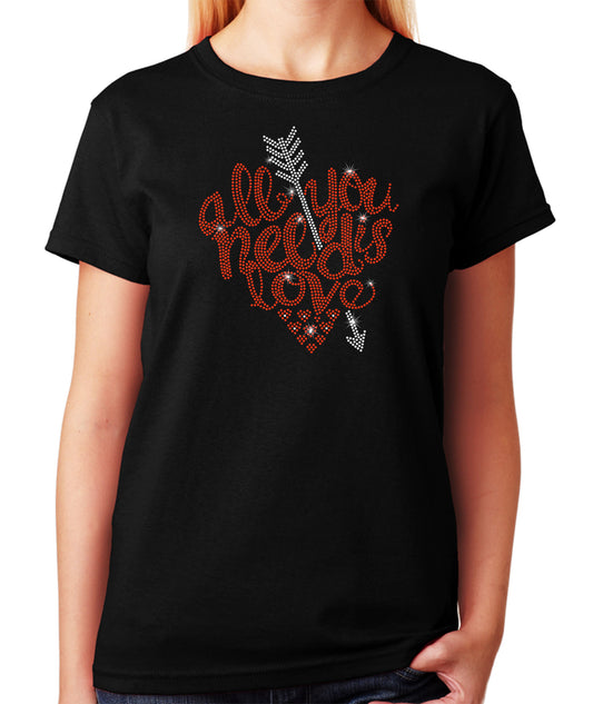 All You Need is Love - Heart with Arrow, Valentines Shirt