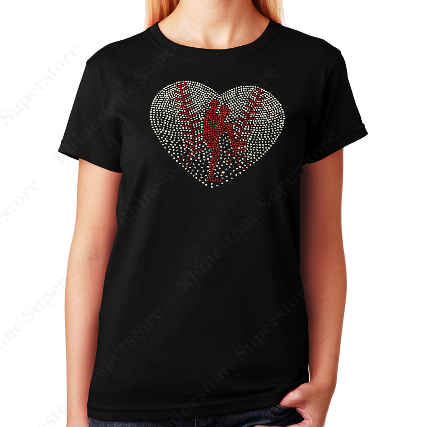 Baseball Heart with Pitcher in unisex shirt