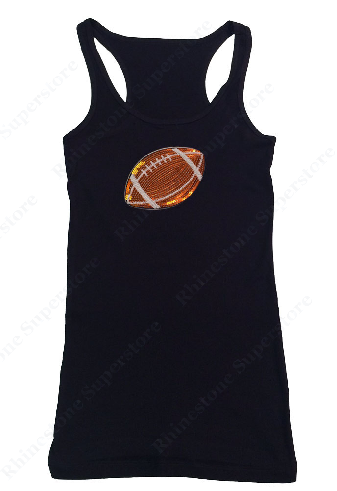 Womens T-shirt with Football in Sequence