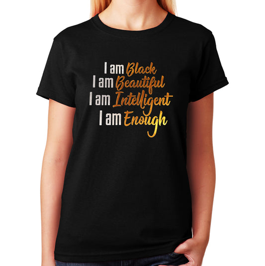 I am Black I am Beautiful in Foil Print