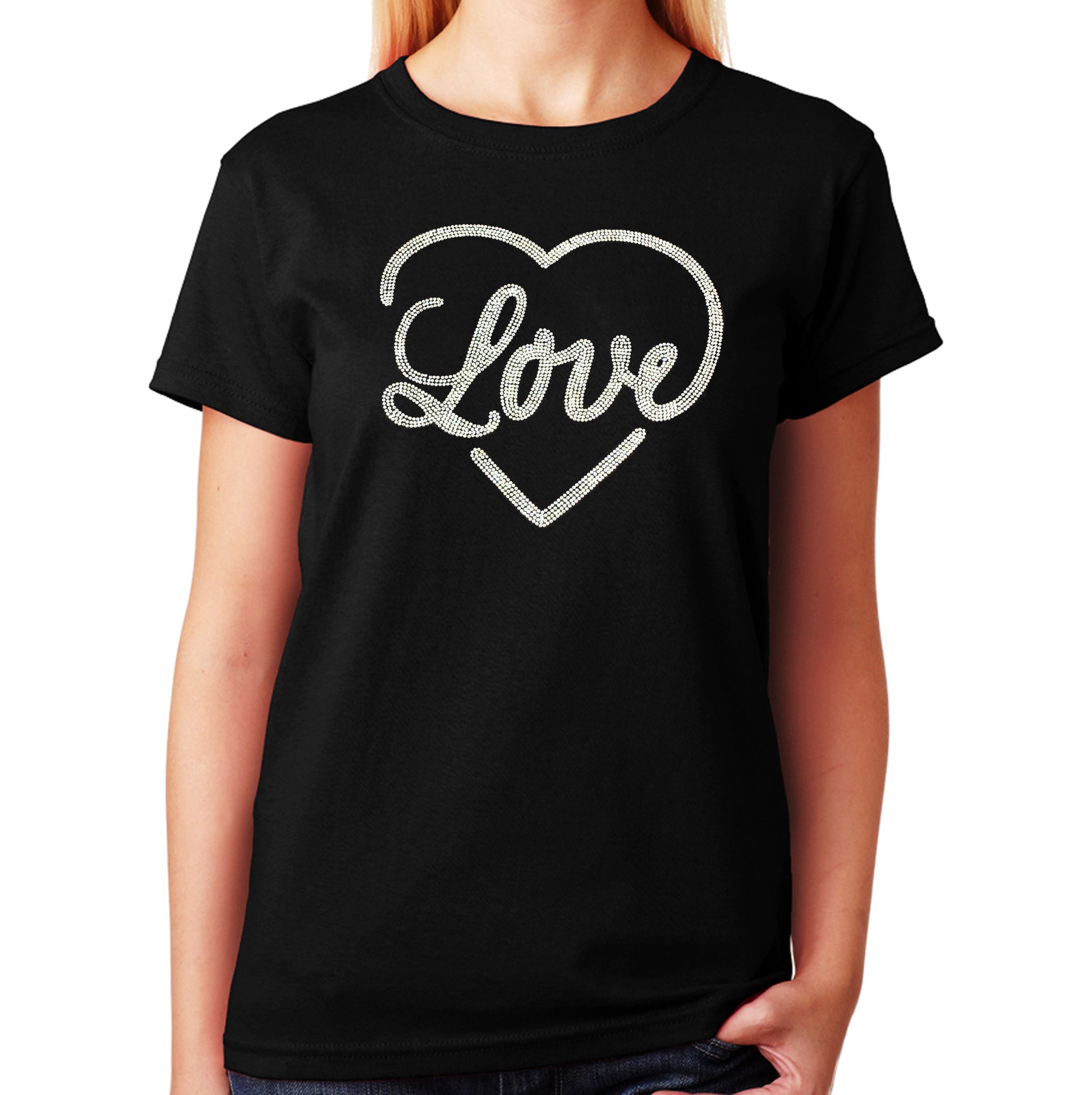 Women's / Unisex T-Shirt with Love Heart in AB