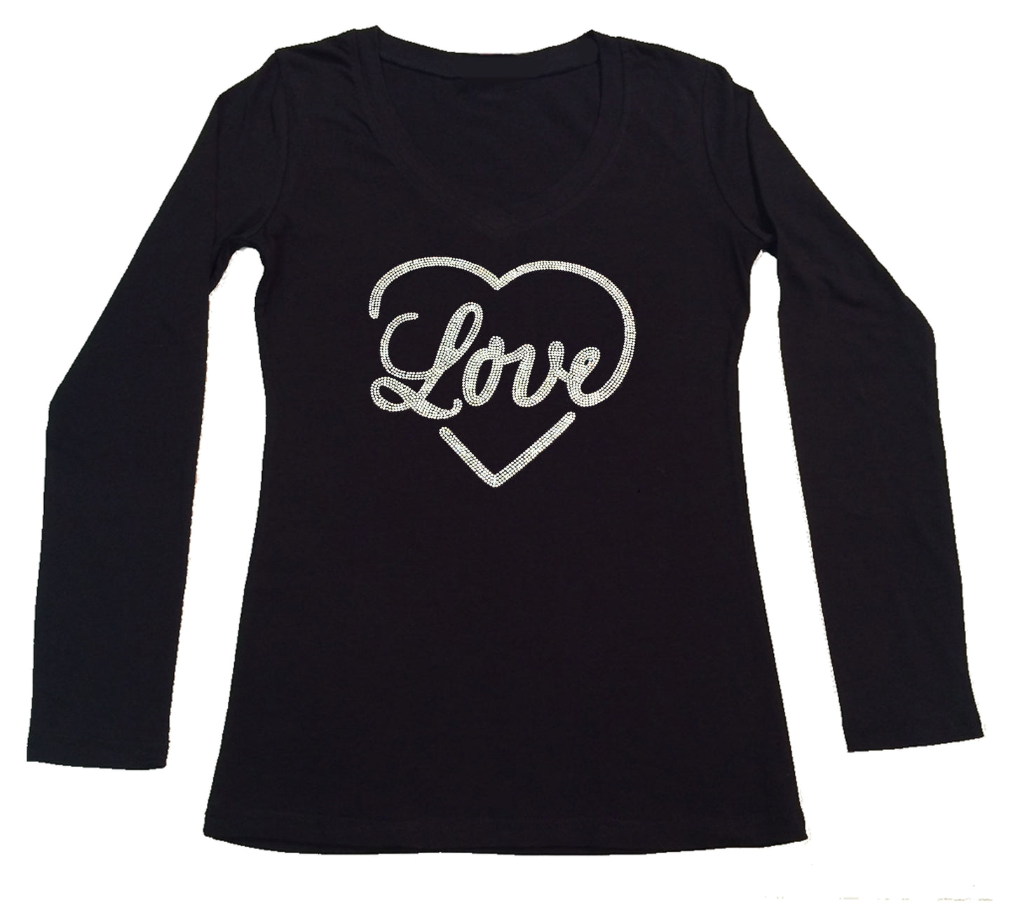 Womens T-shirt with Love Heart in AB