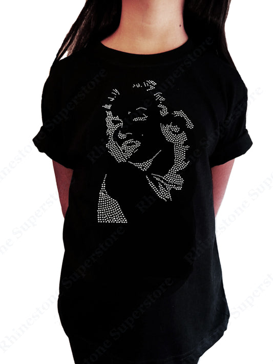 Girls Rhinestone T-Shirt " Marilyn Monroe in Rhinestones