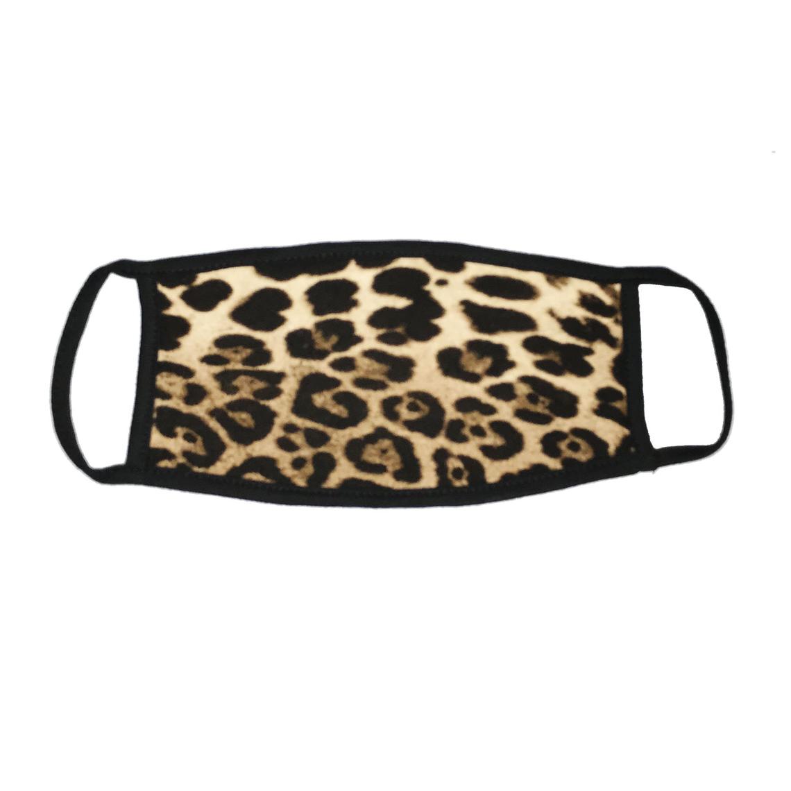 Reusabe Leopard Face Mask, Face Cover, Poly / Cotton, 2 PLY, Washable & Durable