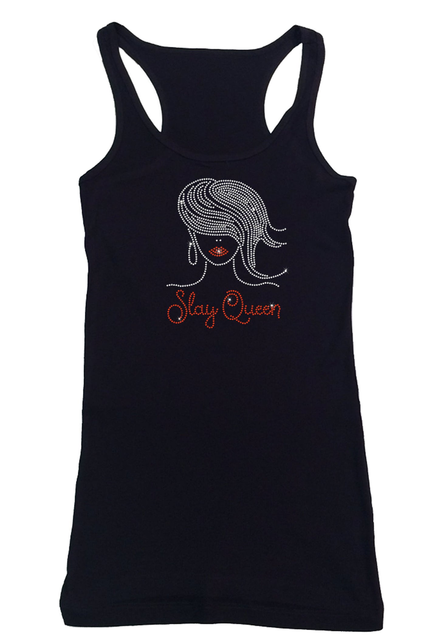 Womens T-shirt with Slay Queen Women  in Rhinestones