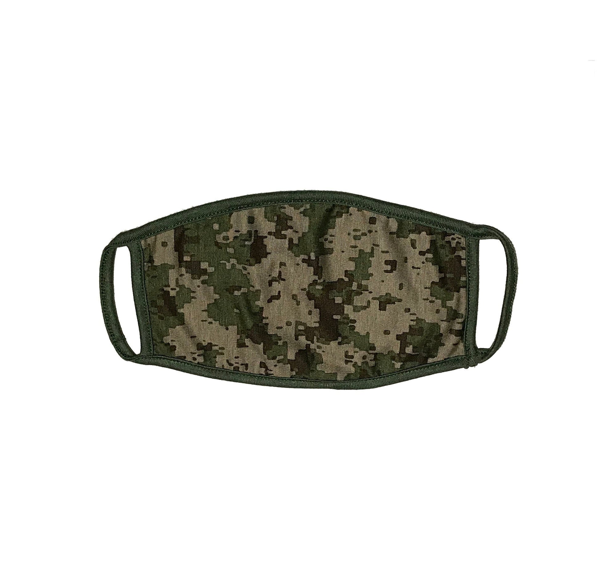 Reusabe Digital Camo Face Mask, 2 PLY, Washable & Durable